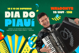 Cantor Waldonys se apresentará em Teresina no Dia do Piauí (19) Cantor Waldonys se apresentará em Teresina no Dia do Piauí (19)